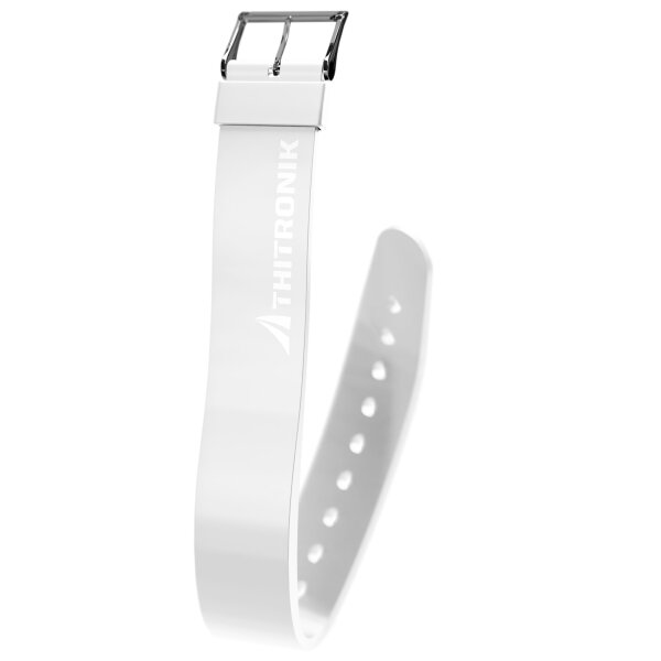 Thitronik NFC-Silikonarmband KeyStrap weiß in Größe M, Umfang: 140 bis 210 mm