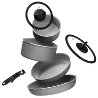 Melodia Minispace Pfannen- und Stieltopfset 7-teilig