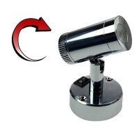 Miniaufbau-Spot LED1x1S22SD Leseleuchte 3000K, chrom