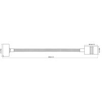 Aufbauleuchte Schwanenhals LED1x2SSH22S Leseleuchte 3000K, 300 mm Hals