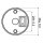 Aufbauleuchte Schwanenhals LED1x2SSH22S Leseleuchte 3000K, 300 mm Hals