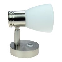 Aufbau-Leseleuchte Leseleuchte 3000K, mit Echtglas