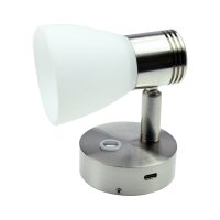 Aufbau-Leseleuchte mit USB Leseleuchte 3000K, mit...