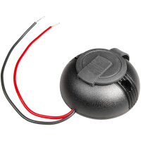 PROCAR Aufbau-Doppelsteckdose USB-C/USB-A rund mit Deckel