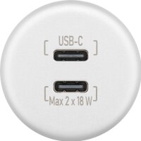 Dualer Einbaucharger USB-C 2 x 18 Watt