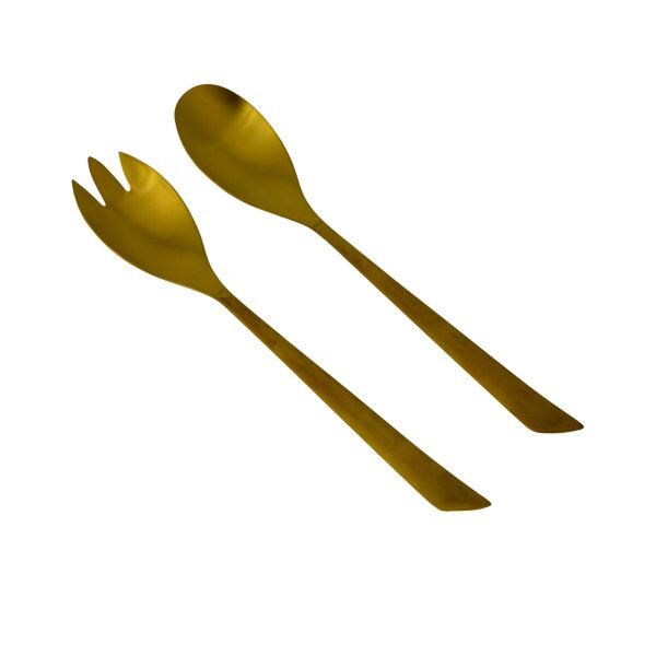 Salatbesteck Elegant 2-teilig, gold