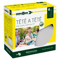 Geschirrset Tête-à-Tête Dolomit 8-tlg., weiß