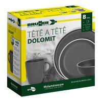Geschirrset Tête-à-Tête Dolomit 8-tlg., grau
