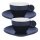 Espressoset Solid Line blau, weiß