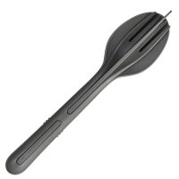 Besteckset KLIKK 3-tlg., grau