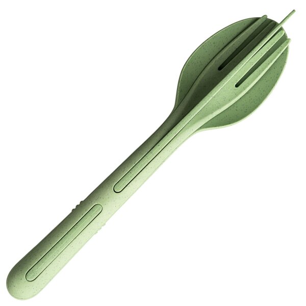 Besteckset KLIKK 3-tlg., grün