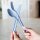 Besteckset KLIKK 3-tlg., blau