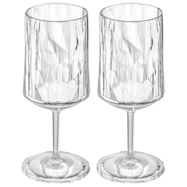 Glasserie Koziol Superglas CLUB Weinglas 300 ml, 2er-Set
