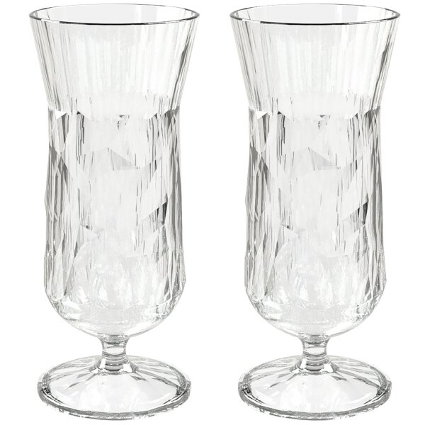 Glasserie Koziol Superglas CLUB Cocktailglas 400 ml, 2er-Set