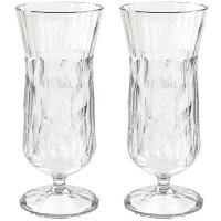 Glasserie Koziol Superglas CLUB Cocktailglas 400 ml, 2er-Set