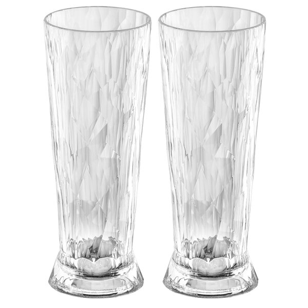 Glasserie Koziol Superglas CLUB Bierglas 500 ml, 2er-Set
