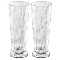 Glasserie Koziol Superglas CLUB Bierglas 500 ml, 2er-Set
