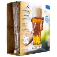 Glasserie Koziol Superglas CLUB Bierglas 500 ml, 2er-Set