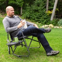 Schaukelstuhl Freestyle Rocker XL™ mit Tisch schwarz