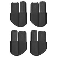 Bodenschoner schwarz, 4er Set
