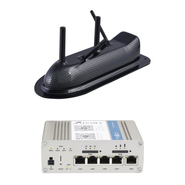 Routerset Crystop WebBooster, schwarz