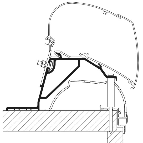 Roof Adapter für Hobby Wohnwagen ab Bj. 2024 zu TO Serie 6 und 9