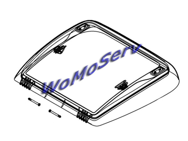 Glas komplett für Mini Heki mit Zwangsentlüftung
