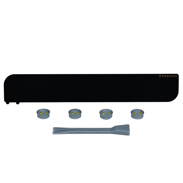 Trägerplatte mit Magnet MagSpike Set L+ mit integrierten Haken, schwarz