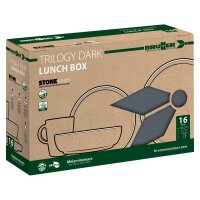 Geschirrset Lunchbox Trilogy Dark, 16-teilig
