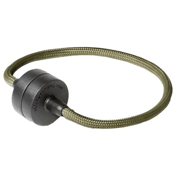 Sticky Stricky - Größe S - 20 cm - Magnetschnur olive grau