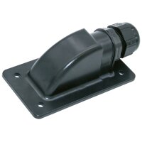 Dachdurchführung Sunflex schwarz, 1 Kabelausgang