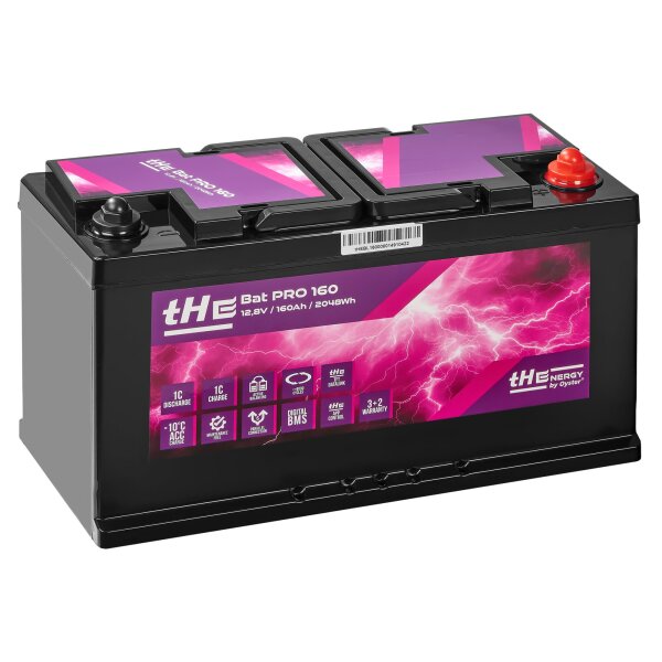 Lithium Batterie Premium LiFePO4 tHE BatPro 160, 12,8 V, 160 Ah