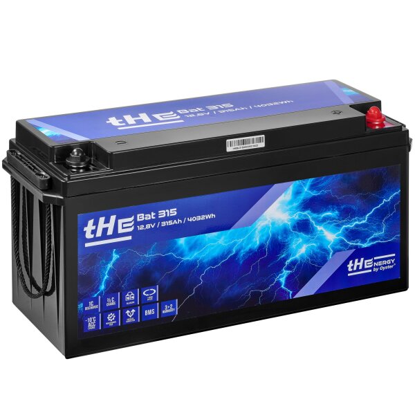 Lithium Batterie LiFePO4 tHE Bat 315, 12,8 V, 315 Ah