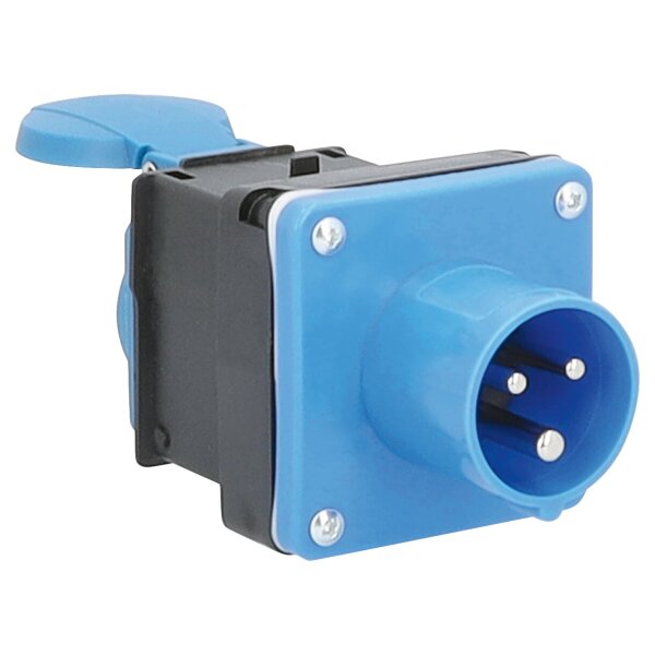 Adapterstecker CEE-Stecker - Standard Frankreich, schwarz/blau,