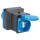 Adapterstecker CEE-Stecker - Standard Frankreich, schwarz/blau,
