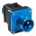 Adapterstecker CEE-Stecker + Schuko-Kupplung schwarz/blau