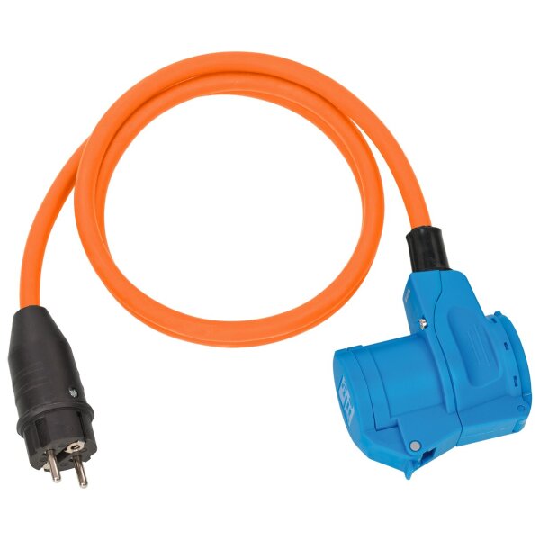 Winkeladapterkabel Schuko -> CEE Schuko-Stecker, CEE-Winkelkup. + LED Anzeige