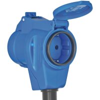 Winkeladapterkabel Schuko -> CEE Schuko-Stecker, CEE-Winkelkup. + LED Anzeige