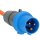 Verlängerungskabel Camping CEE-CEE/Schuko, 1,5 m orange Winkelkupplung + LED Spannungsanzeige