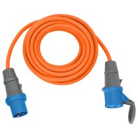 CEE-Verlängerung, 10 m orange H07RN-F 3G2,5 orange + LED Spannungsanzeige