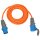 CEE-Verlängerung, 10 m orange H07RN-F 3G2,5 orange + LED Spannungsanzeige