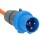 CEE-Verlängerung, 10 m orange H07RN-F 3G2,5 orange + LED Spannungsanzeige