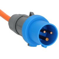 CEE-Verlängerung, 5m orange H07RN-F 3G2,5 orange + LED Spannungsanzeige