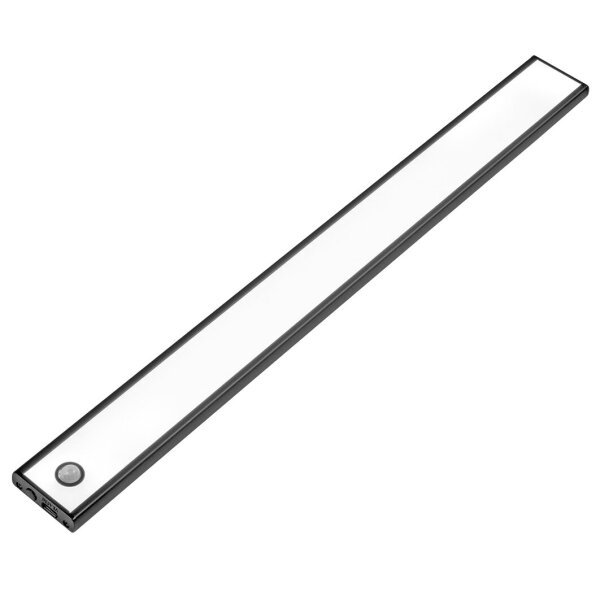 LED Akku Flachleuchte WS-Lite mit Bewegungsmelder Aluminium, Farbe: schwarz