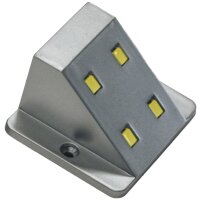 Schrankleuchte silber, IP 20, kalt weiß, 12 V/0,5...