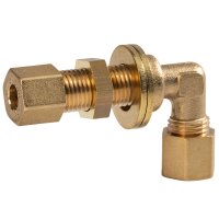 Verschraubung WSV-MS 8 x 8 Messing mit Scheiben