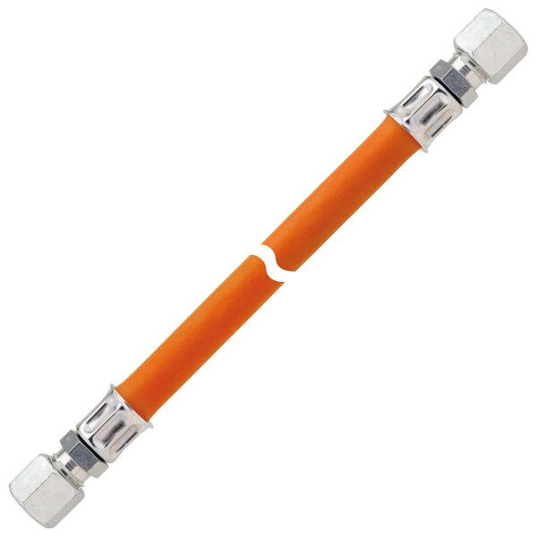 Gas-Hochdruckschlauchleitung 10 bar bds. RVS 8 x 750