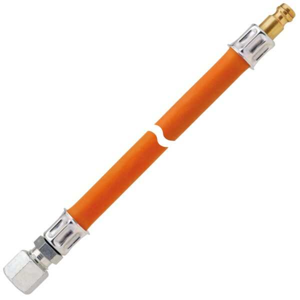 Gas-Mitteldruckschlauchleitung 10 bar RVS 8 x STN x 800