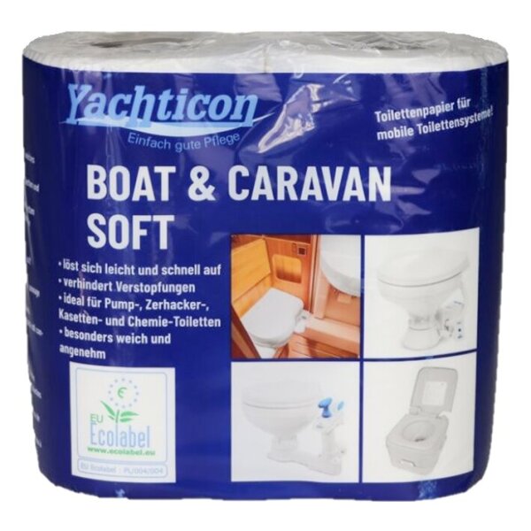 Toilettenpapier Boat & Caravan Soft WC Papier 4 Rollen