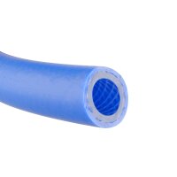PVC Heißwasserschlauch, blau 50 Meter